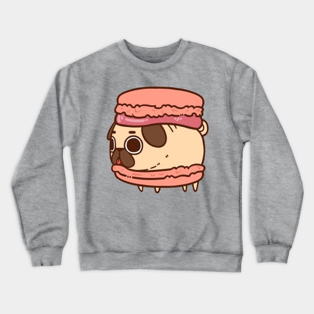 Macaron Puglie Crewneck Sweatshirt by Puglie Pug 